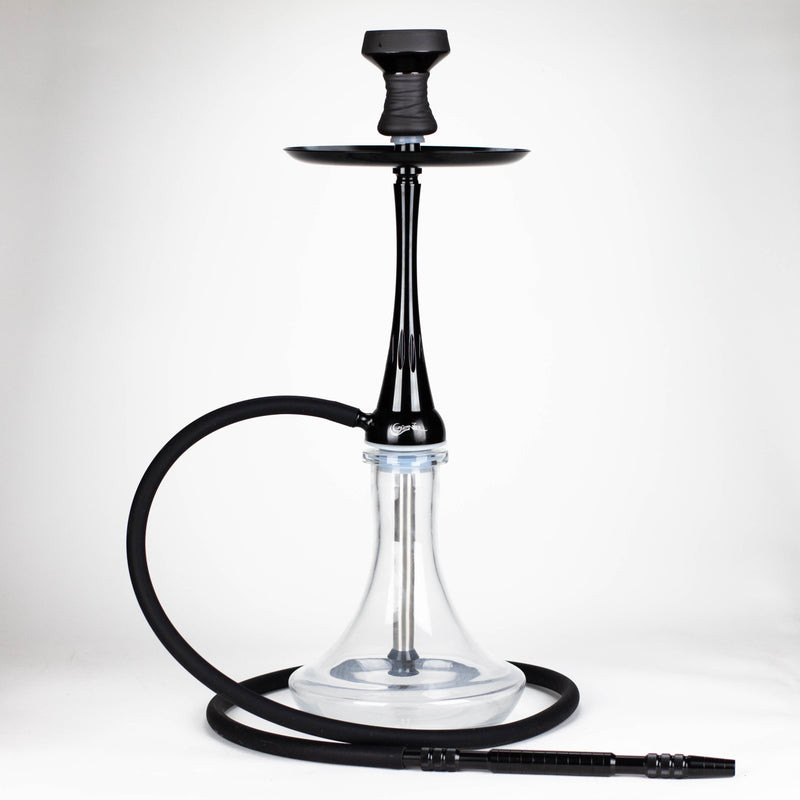 O Genie | 22.5″ Aluminum Hookah with Diffuser,Tray, and Soft Touch Silicone Hose [SS-04]