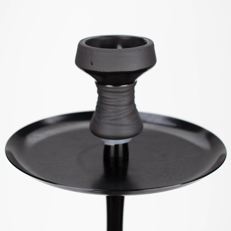 O Genie | 22.5″ Aluminum Hookah with Diffuser,Tray, and Soft Touch Silicone Hose [SS-04]