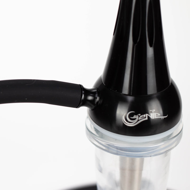 O Genie | 22.5″ Aluminum Hookah with Diffuser,Tray, and Soft Touch Silicone Hose [SS-04]