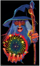 DIGITAL PRINTED 3' x 5' FLY FLAG Flag · Sign NIBO Distribution MYSTIC WIZARD (GLOW-IN-THE-DARK)