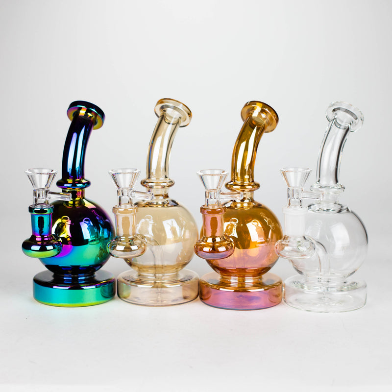 O 7" Solid Color Eletroplate Rig with Banger and Bowl