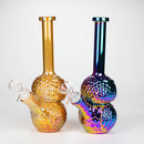 9" Owl Electroplate Glass Bong Glass Bong 777 Smoke