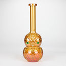 9" Owl Electroplate Glass Bong Glass Bong 777 Smoke Rose Gold (Amber)