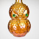 9" Owl Electroplate Glass Bong Glass Bong 777 Smoke