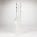 12" GLOW IN DARK STRAIGHT TUBE BONG WITH ICE CATCHER Glass Bong Bongzie Smokes