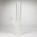 12" GLOW IN DARK STRAIGHT TUBE BONG WITH ICE CATCHER Glass Bong Bongzie Smokes