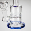 7" Bent neck glass bubbler with Honeycomb diffuser Glass Bong Bongzie Smokes