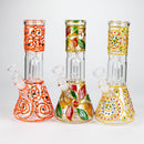 8" Handcrafted Single Dome Percolator Ice Bong-Assorted Glass Bong Bongzie Smokes