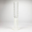 12" GLOW IN DARK STRAIGHT TUBE BONG WITH ICE CATCHER Glass Bong Bongzie Smokes