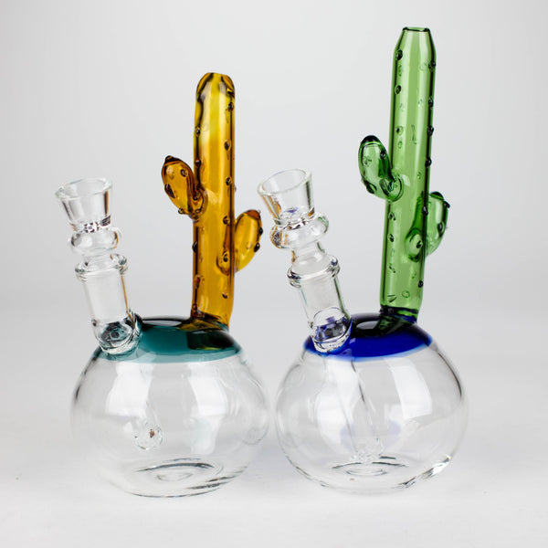 8" Cactus Design Bong Glass Bong Bongzie Smokes