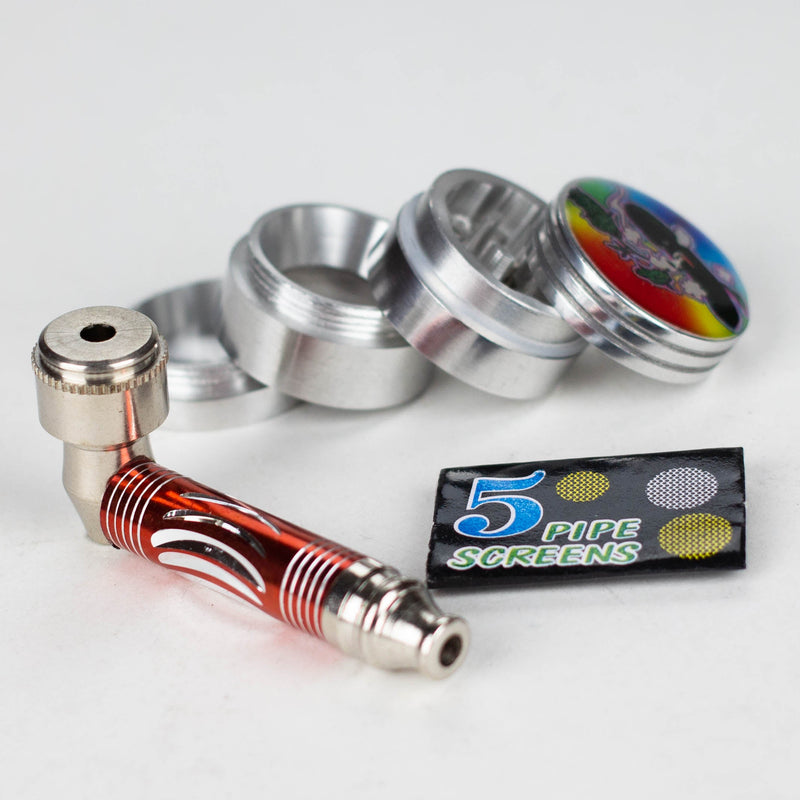 O 2.5" Metal Pipe with screen and grinder pack