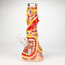 13" Resin 3D artwork 7mm glass beaker water bong [DY525] Resin · Silicone · Plastic Bong DY Glass