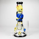 13" Resin 3D Drum Ghoul 7mm glass beaker [DY502] Resin · Silicone · Plastic Bong DY Glass