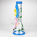 13" Resin 3D artwork 7mm Clown glass beaker [DY511] Resin · Silicone · Plastic Bong DY Glass