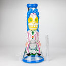 13" Resin 3D artwork 7mm Clown glass beaker [DY511] Resin · Silicone · Plastic Bong DY Glass