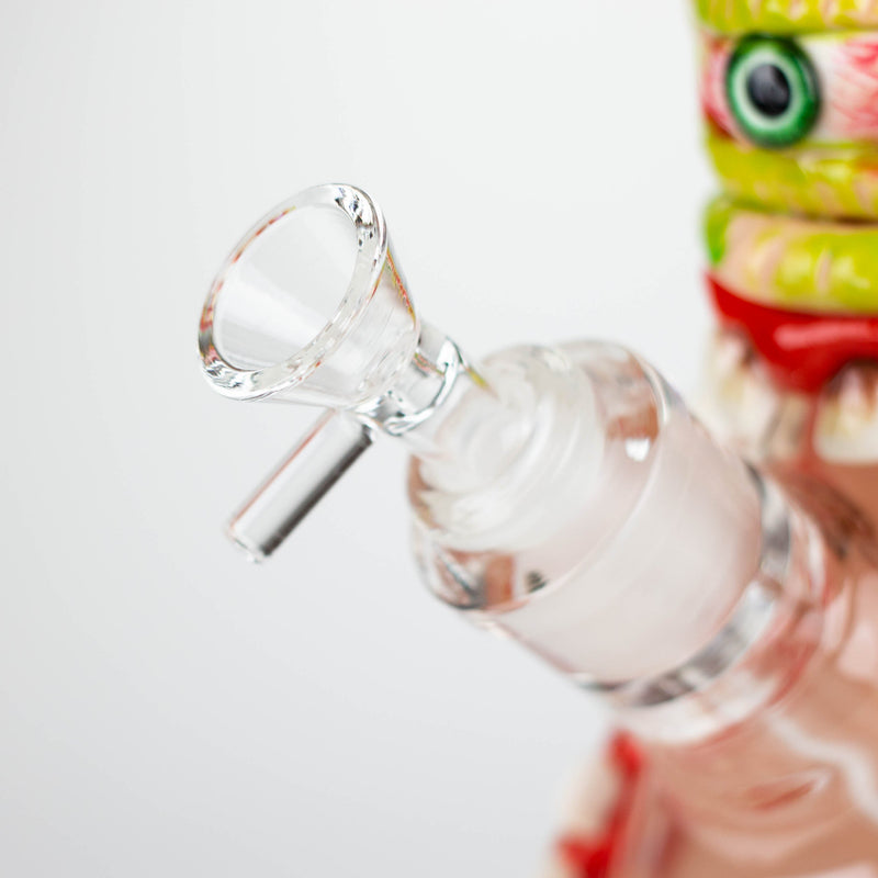 O 13" Resin 3D artwork 7mm glass beaker water bong [DY525]