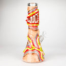 13" Resin 3D artwork 7mm glass beaker water bong [DY525] Resin · Silicone · Plastic Bong DY Glass