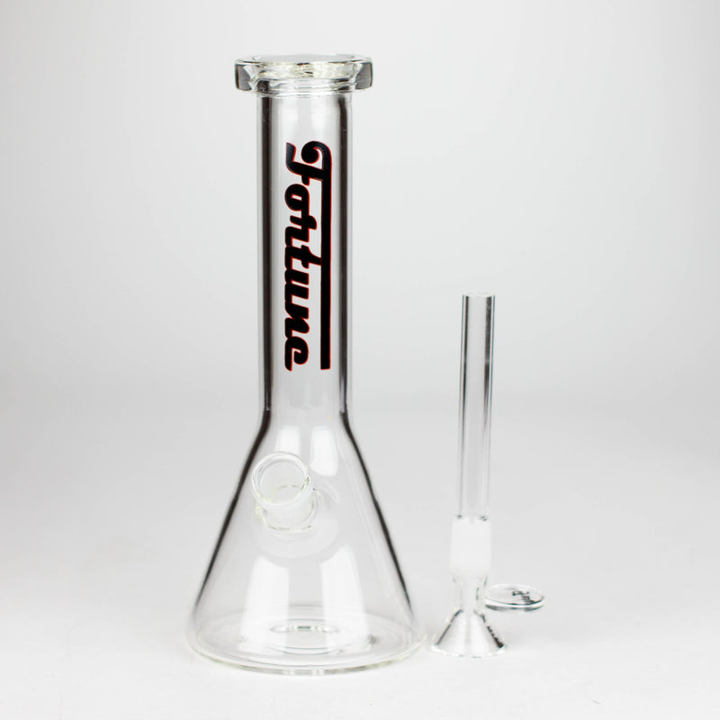 O Fortune | 8" 4mm Beaker Glass Bong [8SZN]