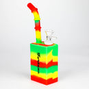 Fortune | 8" Silicone Square Pipe-Assorted [SP1001] Resin · Silicone · Plastic Bong Fortune