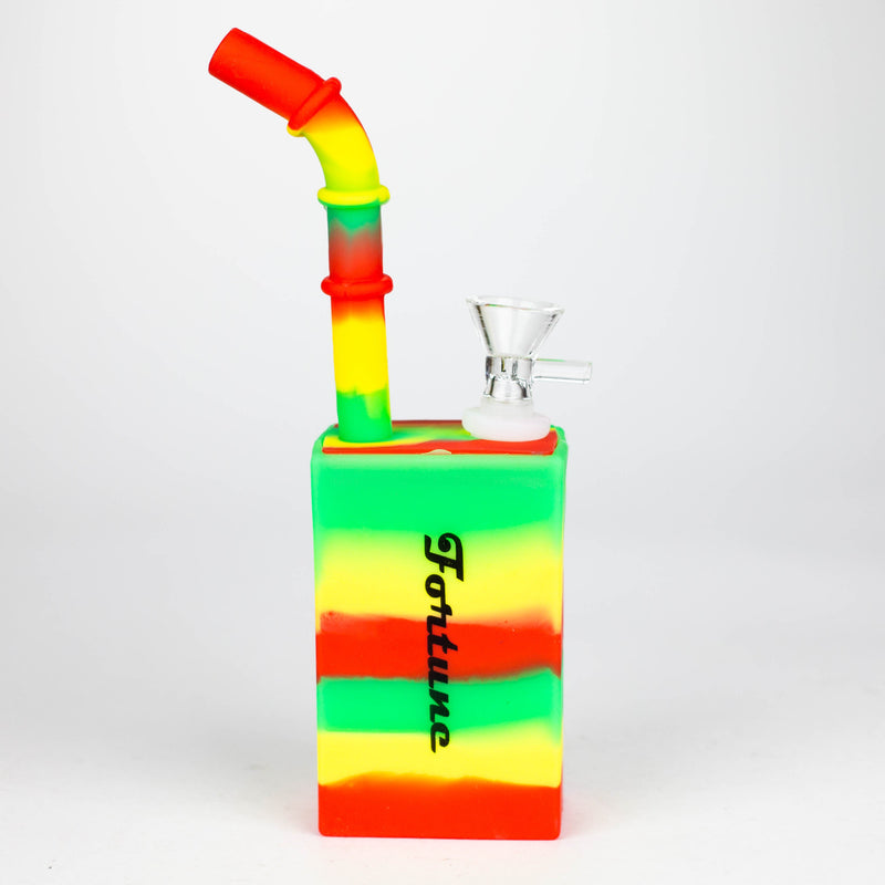 O Fortune | 8" Hydrographic Silicone Square Pipe-Assorted [SP1001]