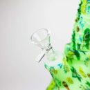Fortune | 8.5" Angled Hydrographic Silicone Waterpipe-Assorted [SP1019P] Resin · Silicone · Plastic Bong Fortune