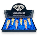 StoneAge | 4" Handmade Jumbo Tobacco Smoking Pipes, Includes Display Box - Pack of 6 Quartz · Stone Pipe NicePrice