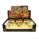 Gold 50mm 4 parts Hemp Grinder Display Pack Super Supplys Inc