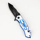 Snake Eye | Outdoor rescue Scorpion hunting knife [SE-901] Folding Knife BB Canada Silver/Blue
