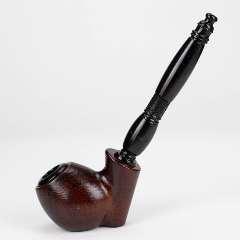 O 8" Aluminum Tobacco Pipe with Screens