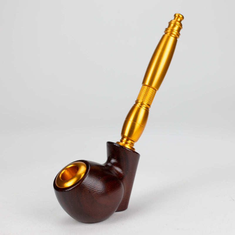 O 8" Aluminum Tobacco Pipe with Screens