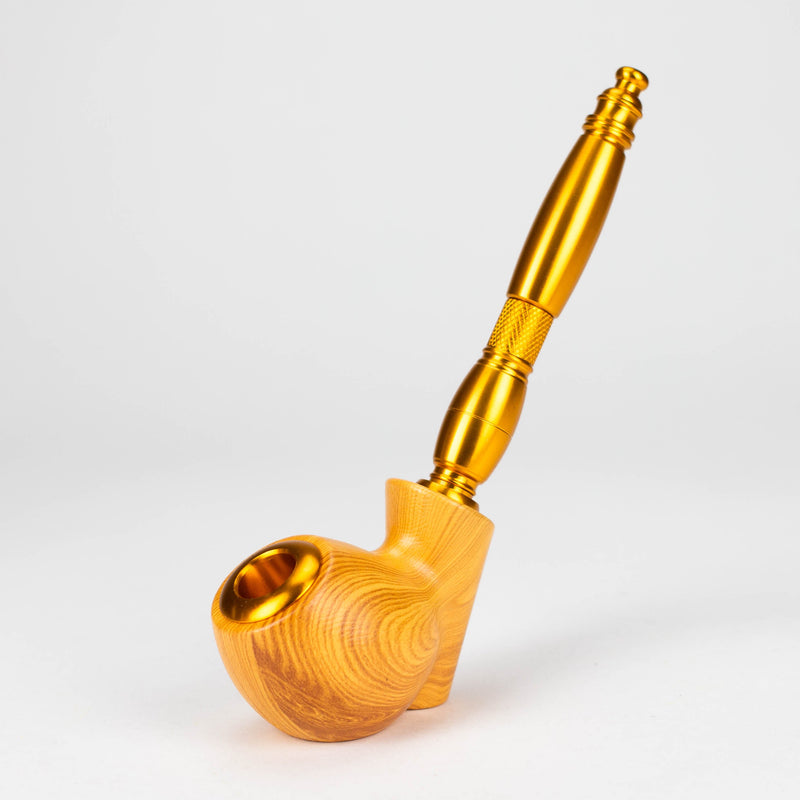 O 8" Aluminum Tobacco Pipe with Screens