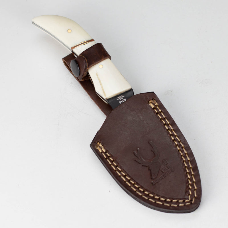 O TheBoneEdge | 8.5" Skinner Stainless Steel Full tang Hunting Knife with Leather Sheath [9044]