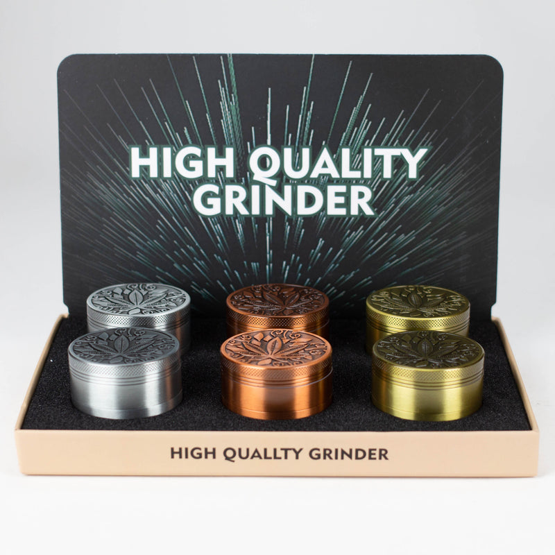 2" Metal Grinder 4 Layers Box of 6 [G408] Herb Grinder Canadian Distributor