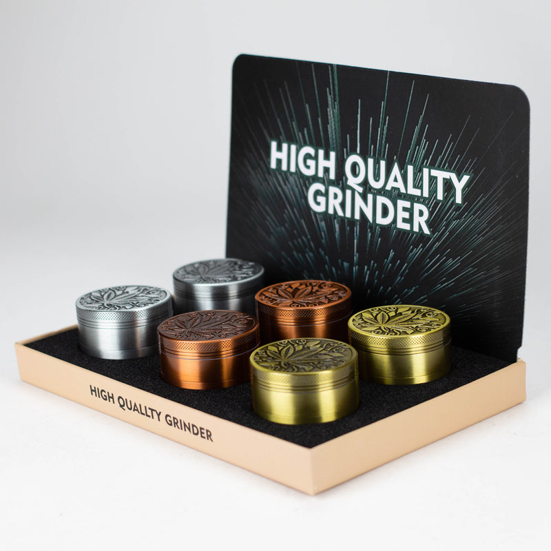 2" Metal Grinder 4 Layers Box of 6 [G408] Herb Grinder Canadian Distributor