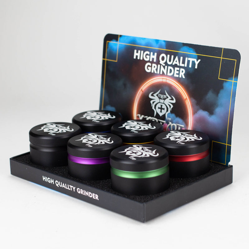 O Xtreme | 50mm Aluminium Grinder 4 Layers Box of 6 [G1490]