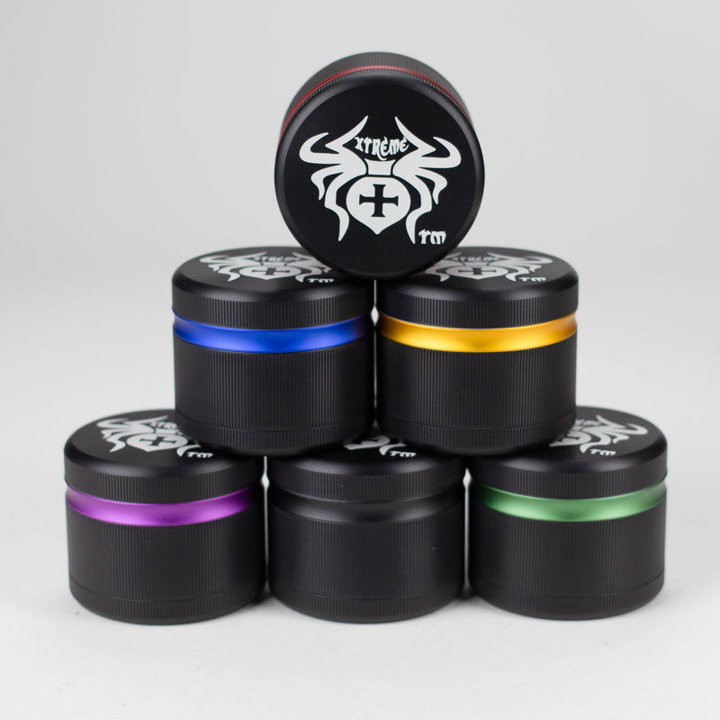 O Xtreme | 50mm Aluminium Grinder 4 Layers Box of 6 [G1490]