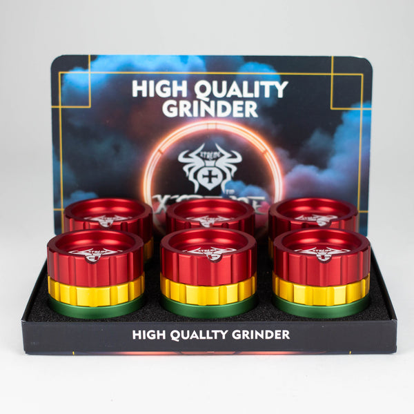 O Xtreme | 53mm Aluminium Grinder 4 Layers Box of 6 [G1284]