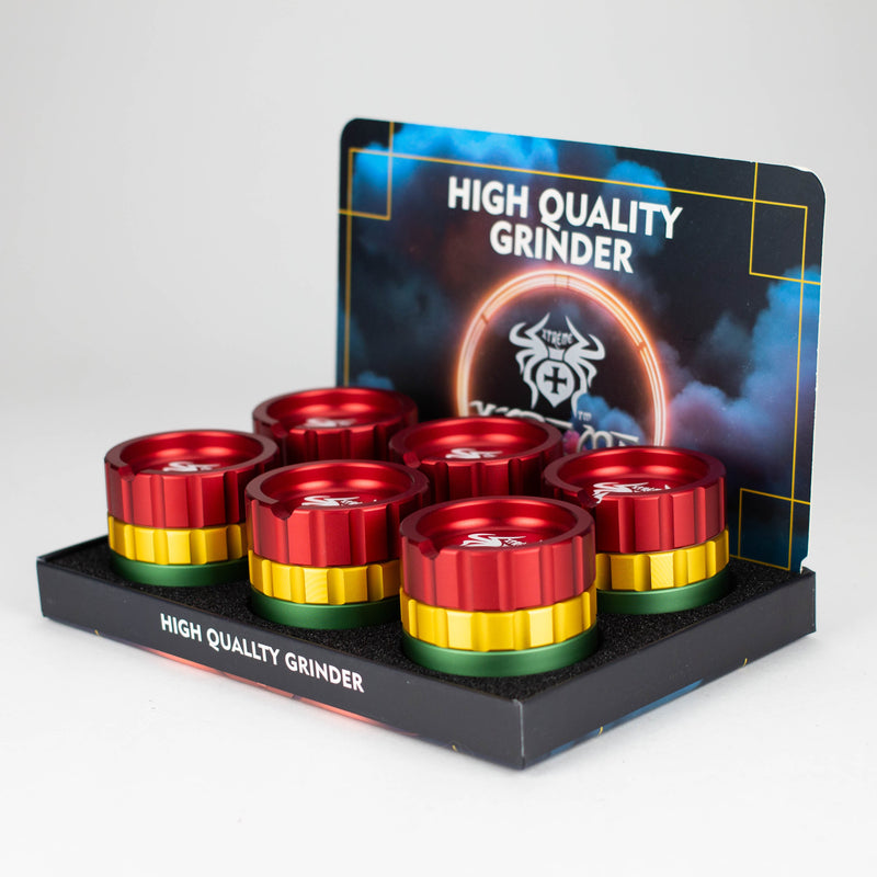 O Xtreme | 53mm Aluminium Grinder 4 Layers Box of 6 [G1284]