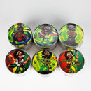 2" 4 parts Metal grinder Box of 12 Display Pack Canadian Distributor Rasta Man