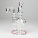 HIT | 7" Glass Oil Rig Water Bong Glass Rig NIBO Distribution Pink