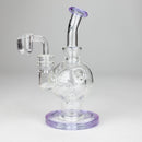 HIT | 7" Glass Oil Rig Water Bong Glass Rig NIBO Distribution Purple