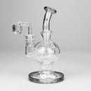 HIT | 7" Glass Oil Rig Water Bong Glass Rig NIBO Distribution T-Black