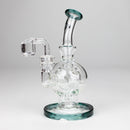 HIT | 7" Glass Oil Rig Water Bong Glass Rig NIBO Distribution Teal
