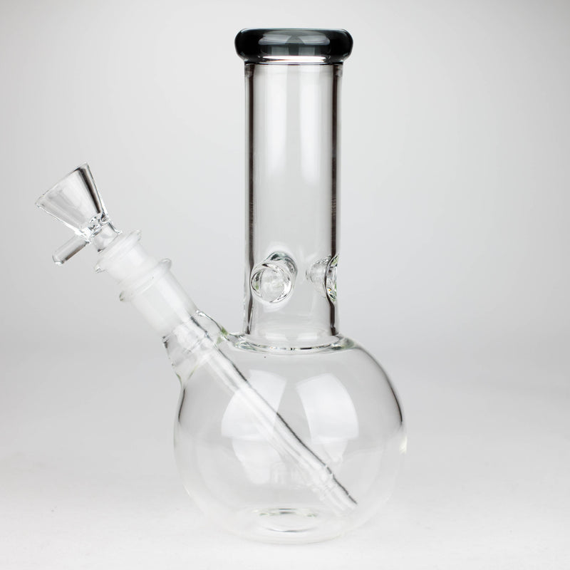 O 9" Round base glass bong