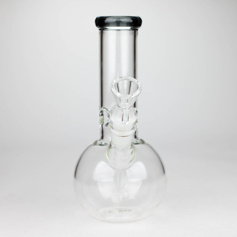 O 9" Round base glass bong