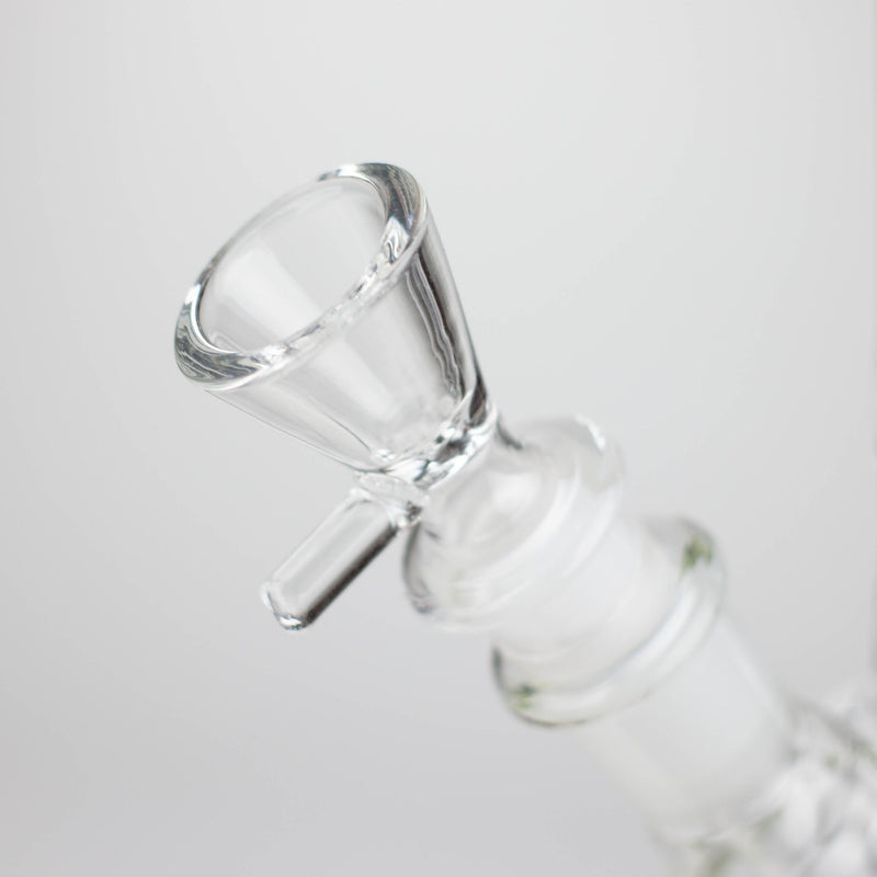 O 9" Round base glass bong