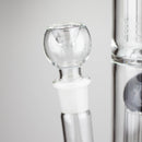 16" Color accented double percolator glass bong Glass Bong Bongzie Smokes