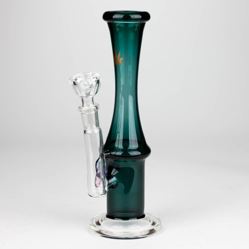 O 10" Color tube glass bong with eye