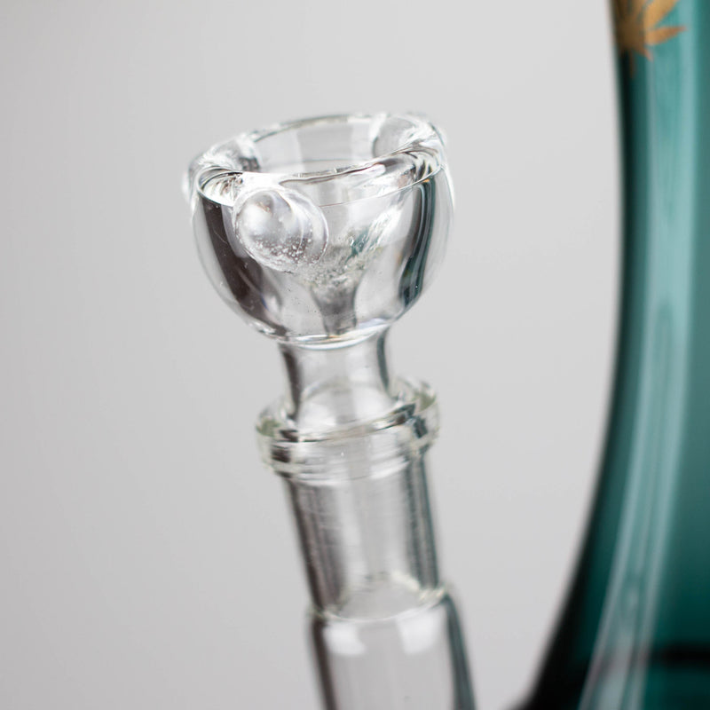 O 10" Color tube glass bong with eye