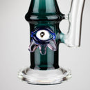 10" Color tube glass bong with eye Glass Bong Bongzie Smokes